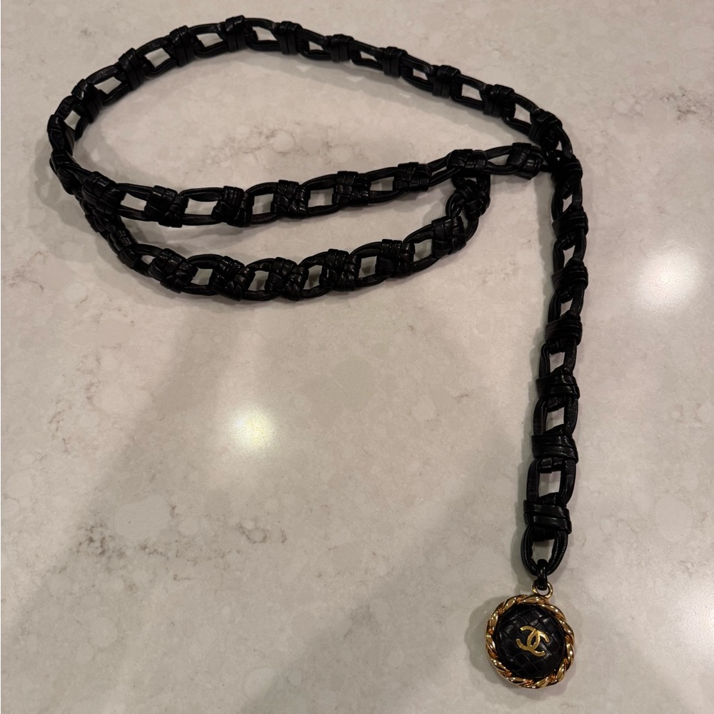 Chanel Haute Couture 1992 vintage leather belt - Picture 5 of 15